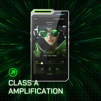 HiBy R4 ES9018Q2M*4 Android12 HiFi Music Player MP3 Áudio Bluetooth WiFi DSD256 MQA 16x USB DAC Amplificador de Fone de Ouvido 11hr 4.7'' OPA1652