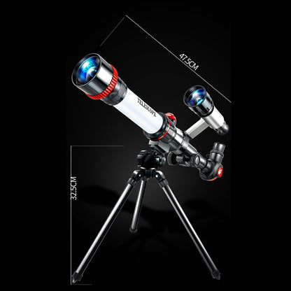 Telescópio Profissional Astronômico HD de Alta Ampliação Monocular para Crianças e Estudantes, Uso Duplo para Experimentos Científicos