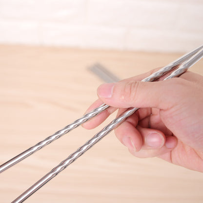 Varetas de Culinária Longas para Cozinha, Hashi de Metal, Utensílios de Cozinha, Hashi Doméstico, Prático