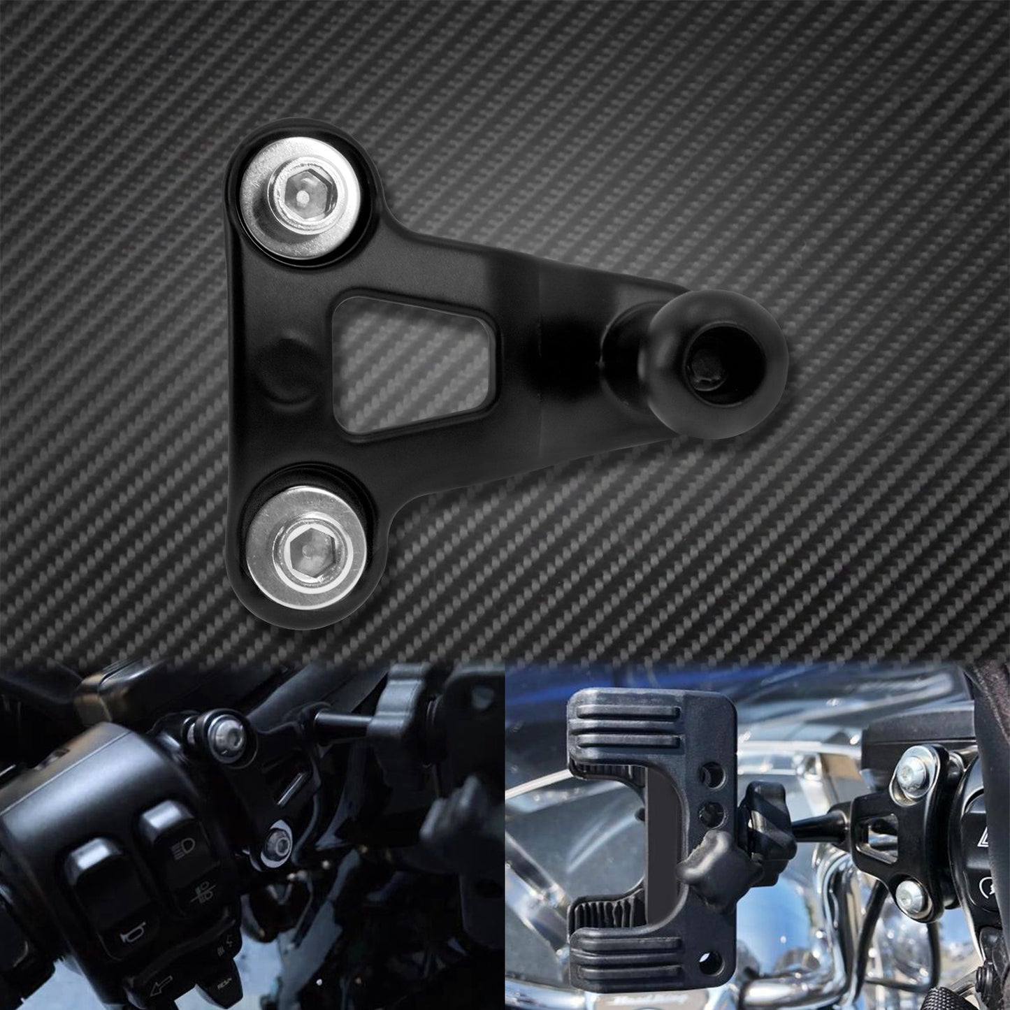 Suporte Universal para Celular para Guidão Suporte de Dispositivo Celular para Harley Touring Sportster Dyna Softail V-Rod
