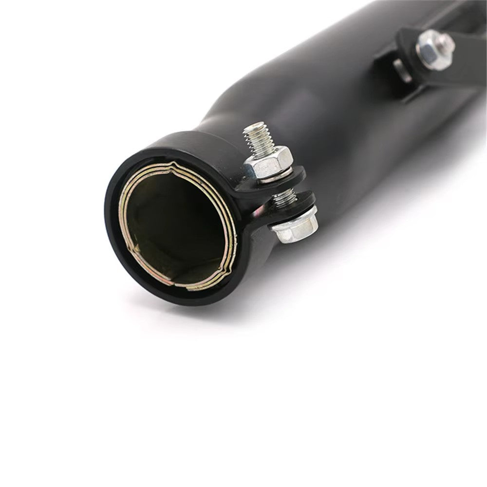 Black Silver Universal Motorcycle Cafe Racer Exhaust Pipe with Sliding Bracket Muffler For Harley Cafe Racer Custom