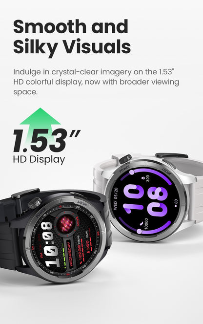 Smartwatch HAYLOU Solar Neo Tela HD de 1.53'' Monitoramento de Saúde 24H Chamada Bluetooth Smartwatch Masculino Feminino Relógios Esportivos Inteligentes