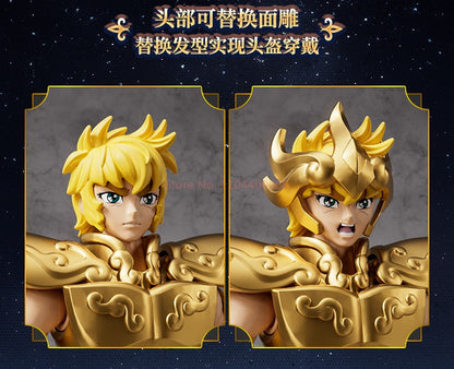 Genuine Blokees Saint Seiya Champion Boneco de Ação Aiolos Touro Aldebaran Pégaso Mu Aiolia Milo Brinquedos Kits de Montagem Presentes