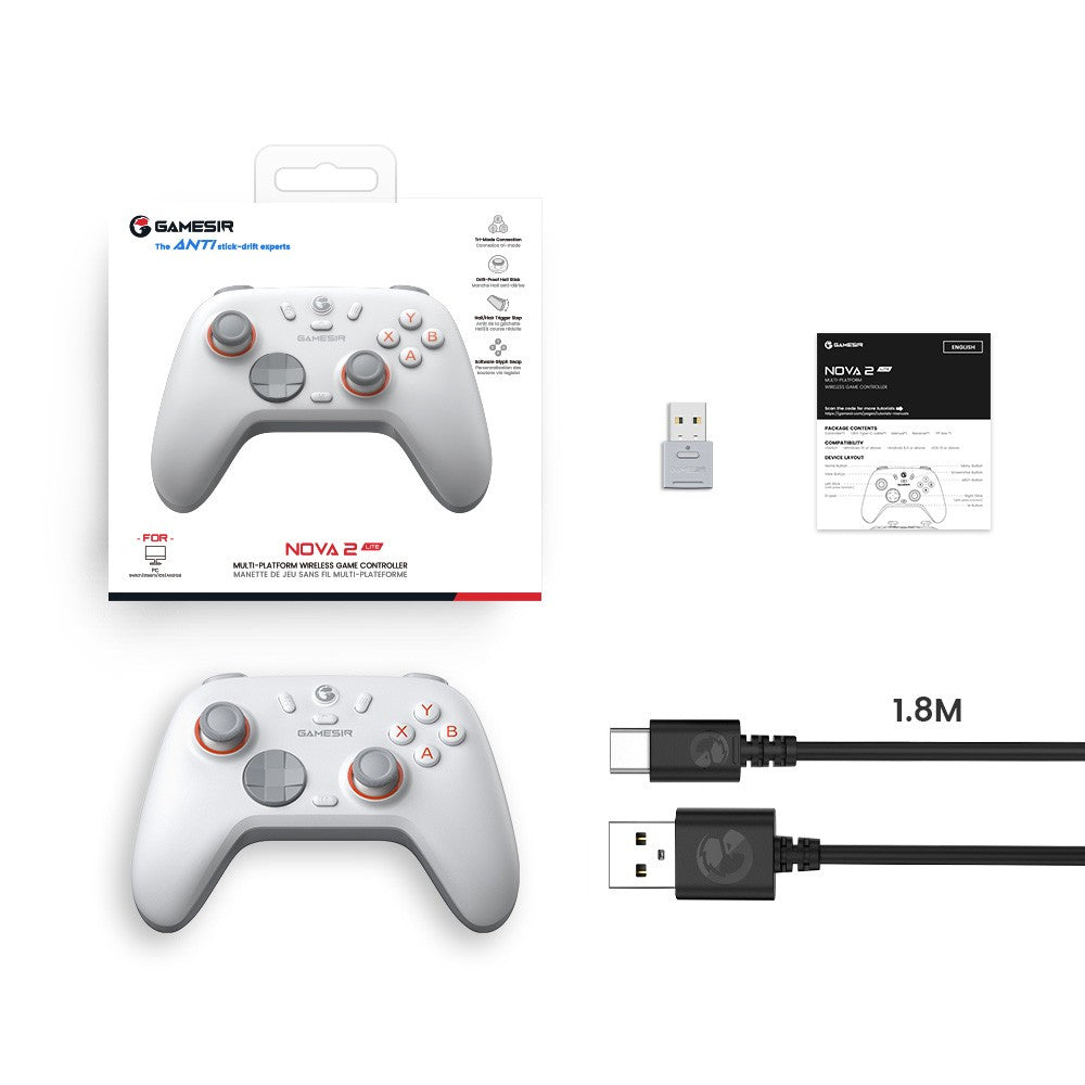 GameSir Nova 2 Lite Multi-Platform Wireless Game Controller for Switch, PC, Android and iOS
