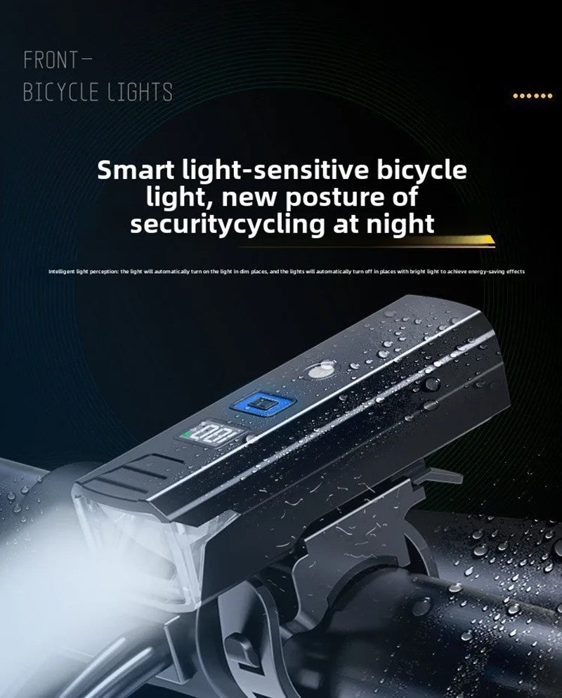 BUCKLOS Bicycle Front Light 18650 Battery Type-c Rechargeable Bike Headlight Powerful Handlebar Flashlight Cycling Highlights