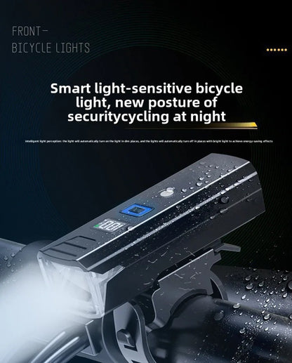 BUCKLOS Bicycle Front Light 18650 Battery Type-c Rechargeable Bike Headlight Powerful Handlebar Flashlight Cycling Highlights