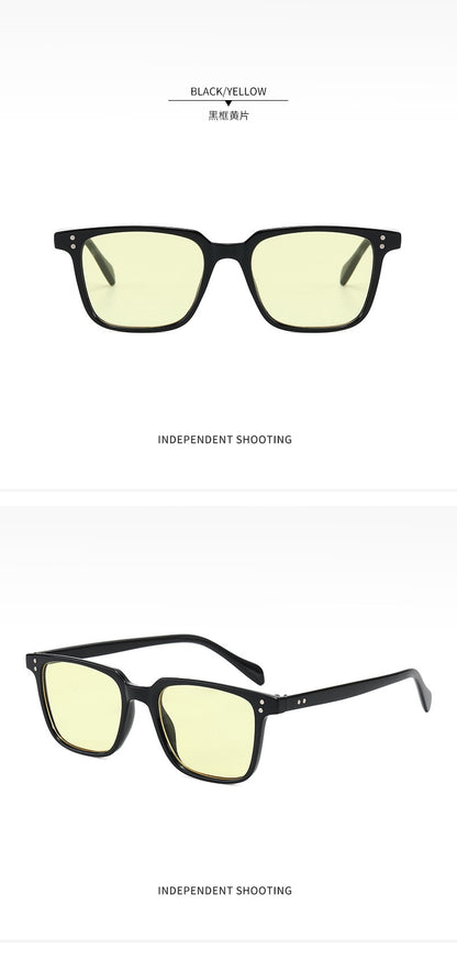 fashion rectangle rivet Tony Stark Sunglasses 2022 brand designer retro Iron Man Glasses vintage oculos de sol masculino uv400