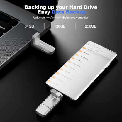 KOOTION U54 USB 3.2 Pen Drive de Estado Sólido 450MB/s Alta Velocidade Pendrive 512GB 256GB 128GB Flash Drive USB Tipo C OTG Memory Stick