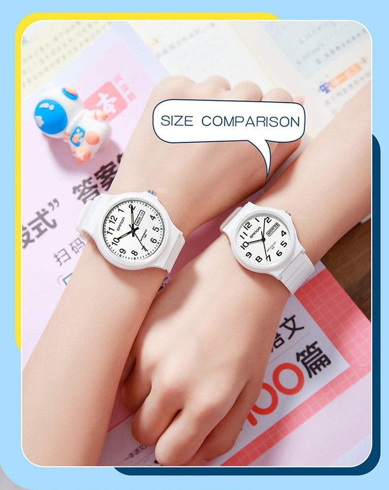 SANDA 9072 Student Quartz Watch Simple Light Fashion Resistant Outdoor Sport Wristwatch for Boy and Girl Best Gift