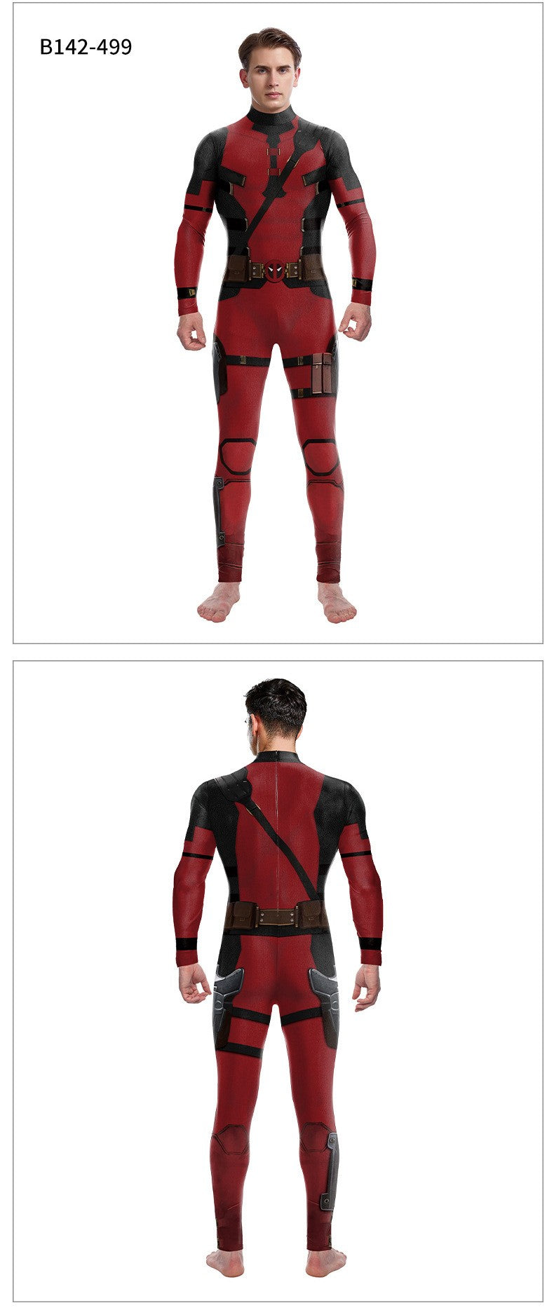 super-héros hommes film Deadpool Wolverine Cosplay Costumes Hallloween combinaison Performance fête Zentai body