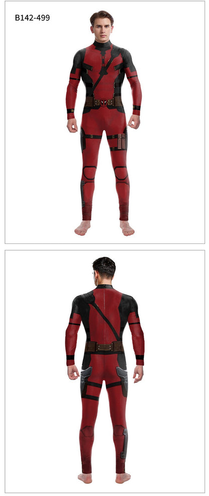 super-héros hommes film Deadpool Wolverine Cosplay Costumes Hallloween combinaison Performance fête Zentai body
