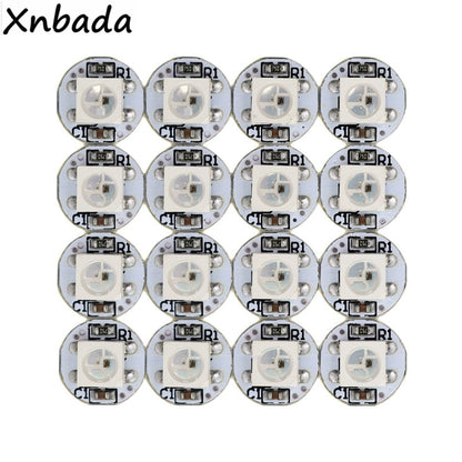 10-1000PCS WS2812B WS2812 4Pin RGB Led Chip 5050SMD WS2811 IC Black/White PCB With Heatsink DC5V