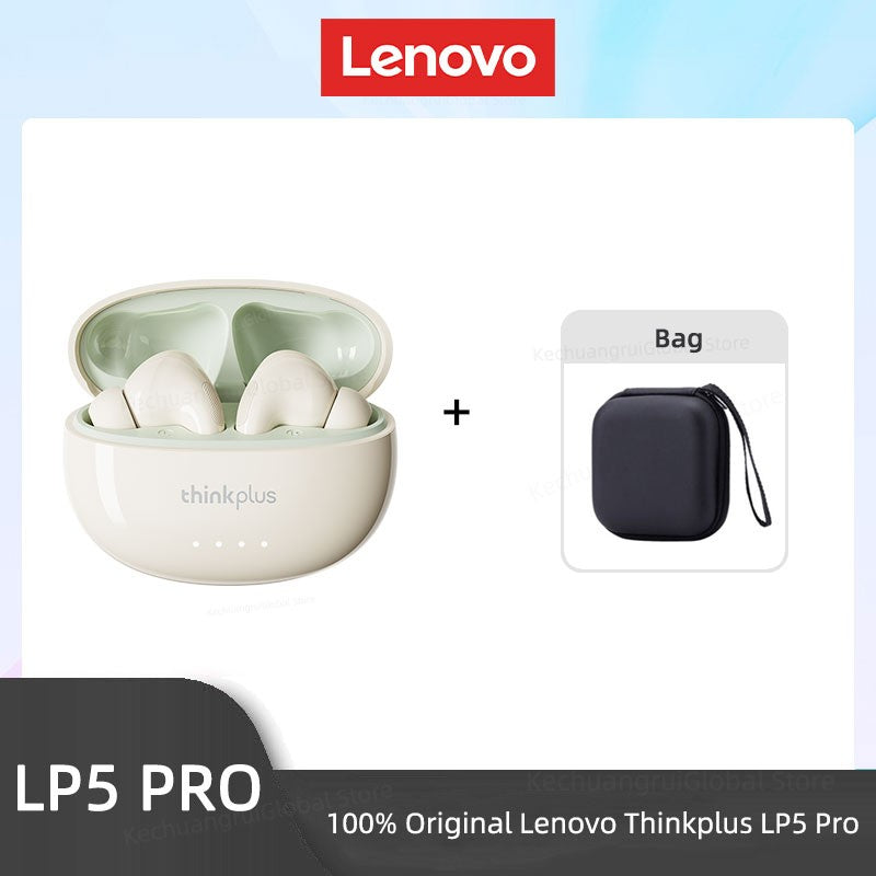Lenovo LP5 PRO Wireless Bluetooth 5.4 Earphones TWS HiFi Sound Gaming Earbuds LP5Pro Sport headset Long Standby with Mic 2025