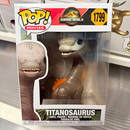 Funko Pop Jurassic World Rebirth Model Titanosaurus#1799 Boneco de Ação Carnotaurus#1804 Boneco Diabloceratops#1803 Ornamento de Brinquedo