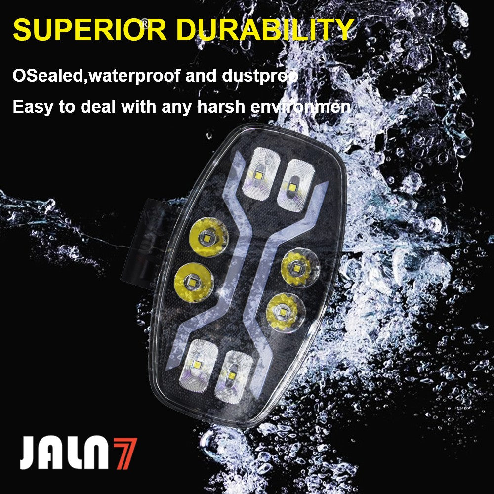 JALVN7 LED Luz de Condução para Caminhão Off Road Scania Man LED Farol de Trabalho DRL Amarelo Branco 100W 22000LM