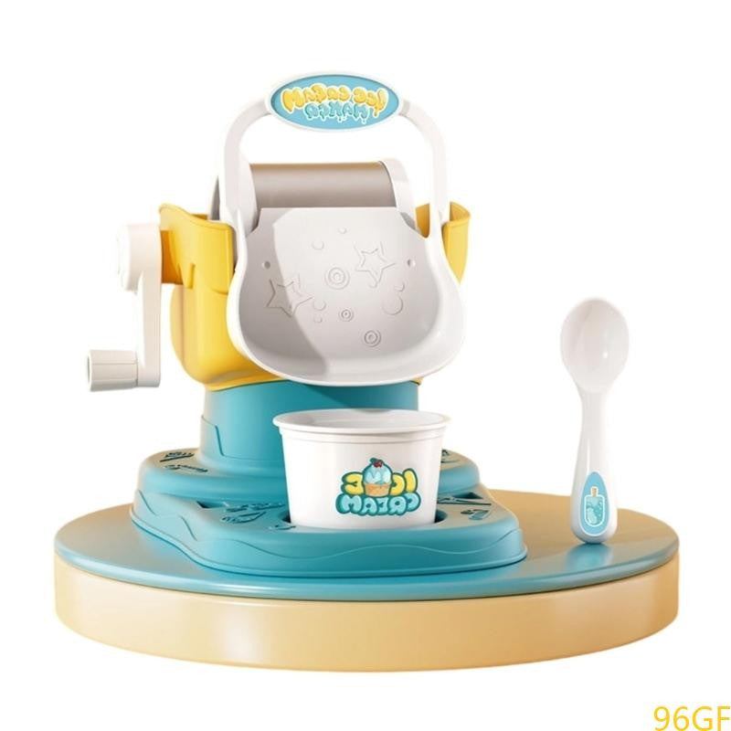 96GF Máquina de Sorvete Manual para Sobremesas Congeladas Caseiras Brinquedo Criativo de Cozinha Educacional para Crianças