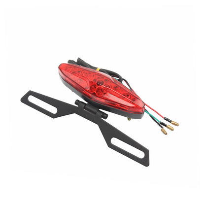 Luz Traseira de LED Universal 12V para Motocicleta, Luz de Freio, Luz Traseira Retrô, Luz de Condução Adequada para a Maioria das Scooters, Motocross, Peças de Quadriciclos