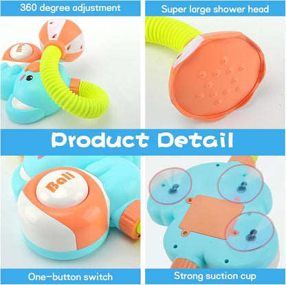Chuveiro Infantil com Bomba Manual e Mangueira, Brinquedos de Banho para Crianças, Chuveirinho de Banheira para Bebês, Brincadeira Aquática, Aniversário de Meninos e Meninas