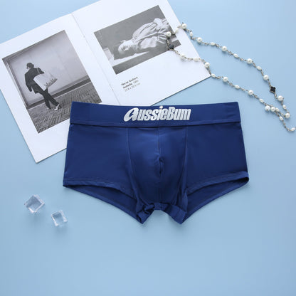 Men's simple underwear milk silk comfortable sports boxers AUSSIEBUM-M218