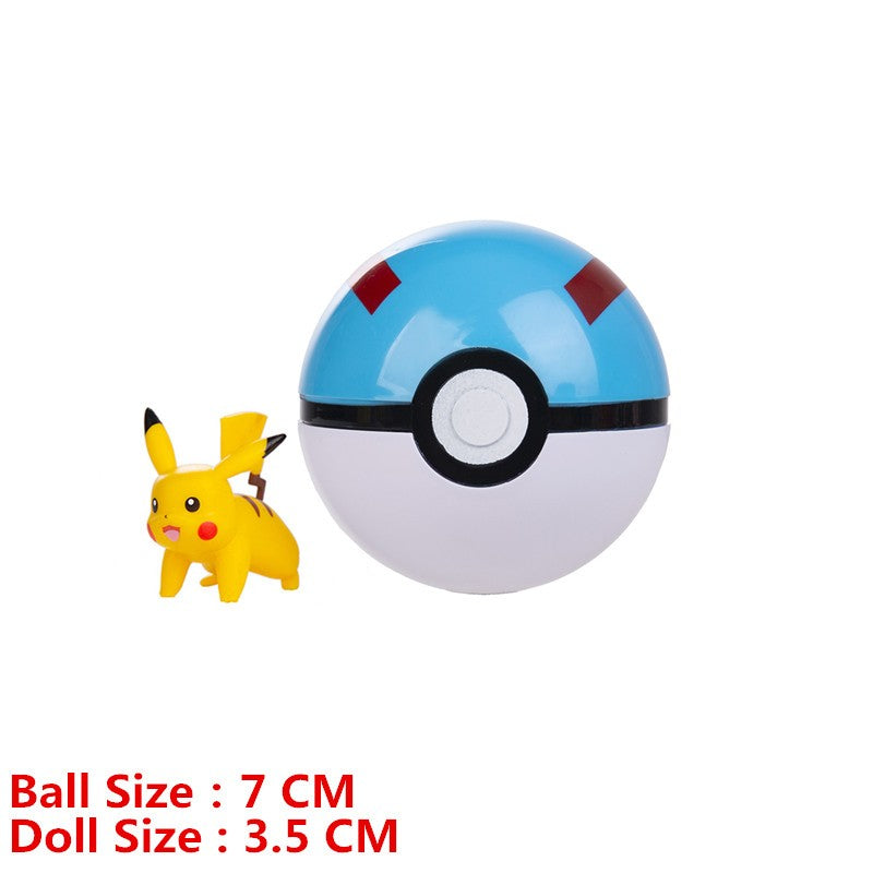 Pokémon Pokeball Com Desenhos Animados Filme Anime Figura Pikachu Charmander Eevee Squirtle Vulpix Qualidade Pet Action Model Brinquedos Presentes