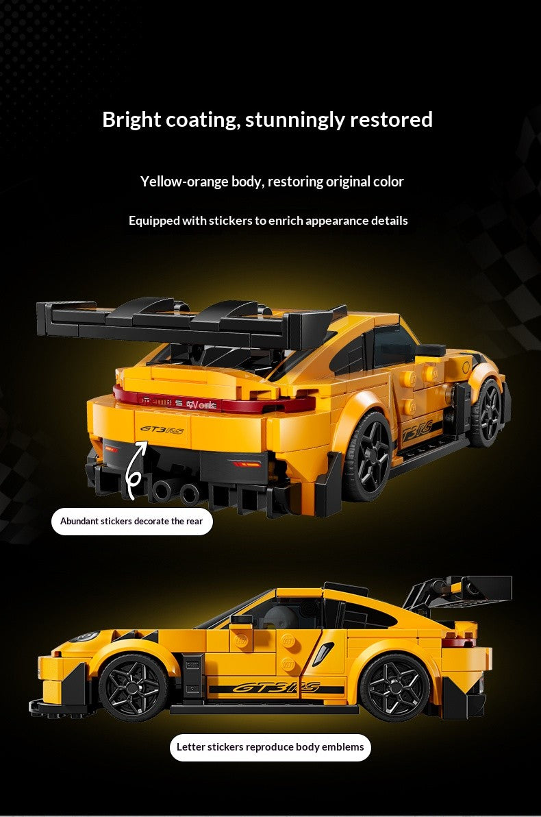 Lego Building Blocks Série Mecânica 911 Carro Esportivo Blocos de Montar Modelo de Corrida, Brinquedo de Carro de Alta Dificuldade Presente para Menino