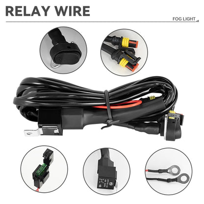 Auxiliary Lights LED Spot Driving Fog Lights for R1200GS F800GS K1600 Universal Motorcycle 40W 6000K Fog Lamps