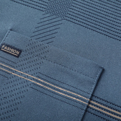 Luxury Quality Men's Polo Shirt Striped Print Pocket Short Sleeve Autumn Lapel T-Shirt Business Classic Casual Trend Menswear