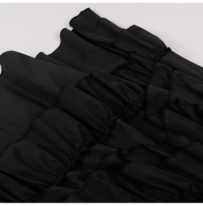 Brown Ruffled High Waisted Long Victorian Skirt Steampunk Skirts Womens Party Wear Gothic Vintage Clothes Medieval Costume Sexy