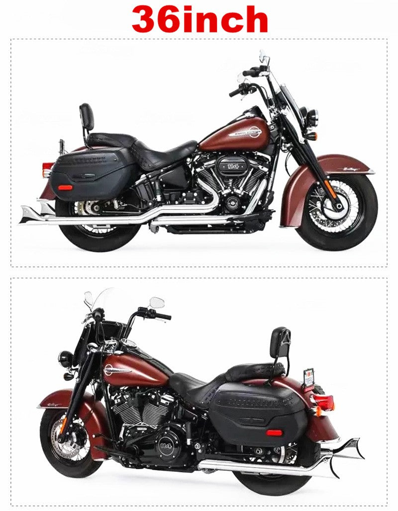 Motorcycle Fishtail Exhaust System Muffler Exhaust Pipe For Harley Softail Classic Heritage Deluxe Street Bob Silm 18-25