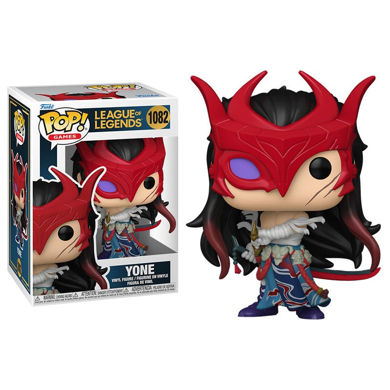 Funko Pop Yone Bonecos de Ação Brinquedos Modelo Jogo League of Legends Estatueta Boneco Colecionável de Vinil Decoração de Mesa Presentes