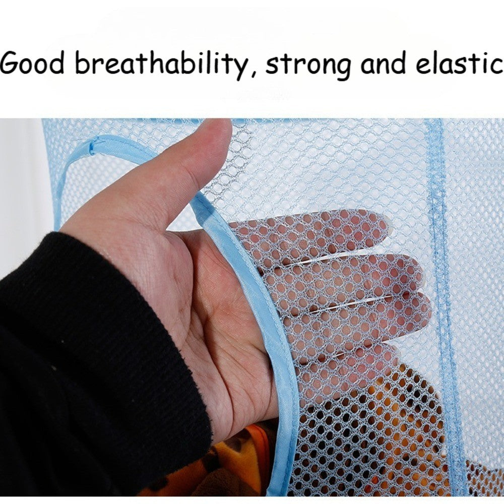 4-Layer Hanging Mesh Toy Storage Bag Foldable Organizing Mesh Suitable for Storing Toys Gloves Hats Socks and Other Items