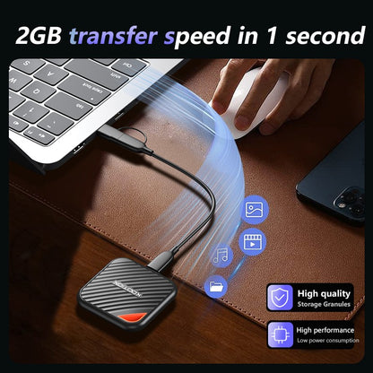 KOOTION X6Max SSD Portátil 1TB 512GB USB-C PSSD USB 3.2 SSD Externo Gen 2x2 Unidade de Estado Sólido Portátil para iPhone15 16 PC Mac