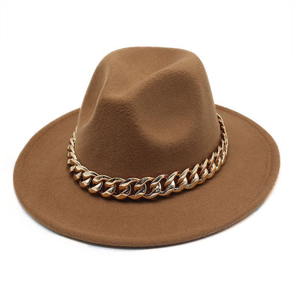 Conjuntos de 2 Peças para Mulheres com Bolsa Grande e Corrente, Chapéu Fedora, Moda 2022, Luxo, Festa, Casamento, Chapéu de Jazz ?????