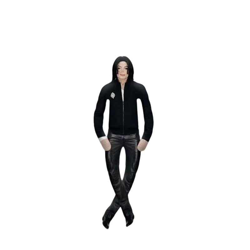 Anime Cosplay MJ Michael Jackson Plush Plushy Prop Doll Plush Stuffed Figure Dolls Room Decoration Abstract Joint Mobility Props