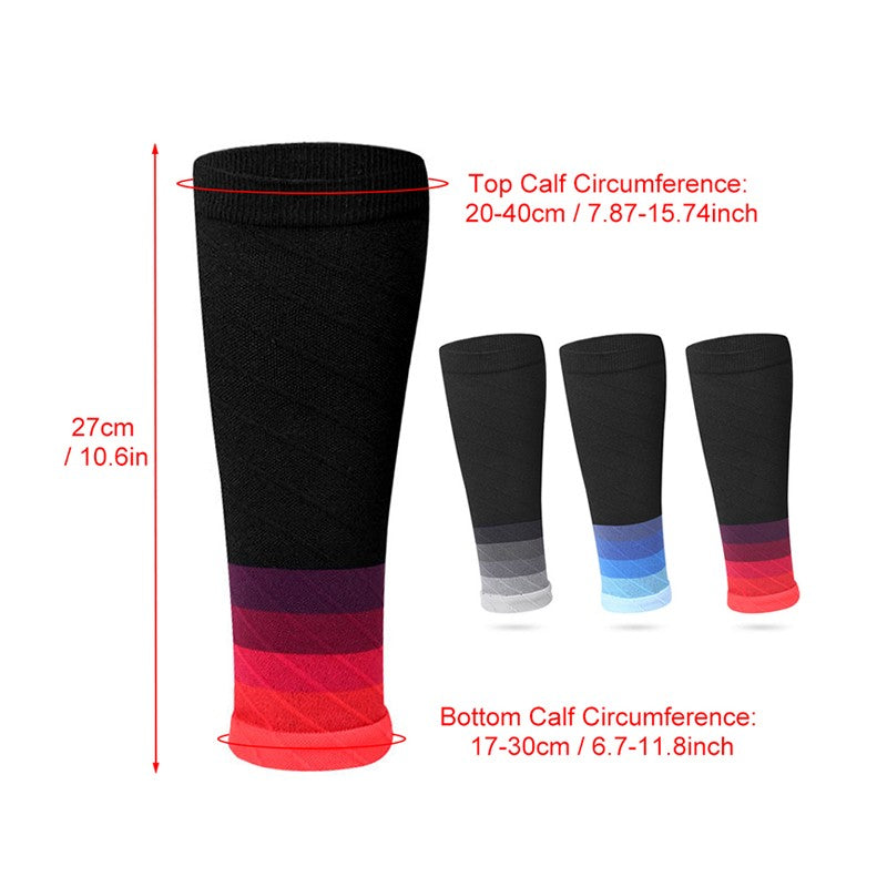 1Pair  Compression Calf Sleeves Running Leg Compression Sleeve Compression Socks for Shin Splint For Men Women 20-30mmHg