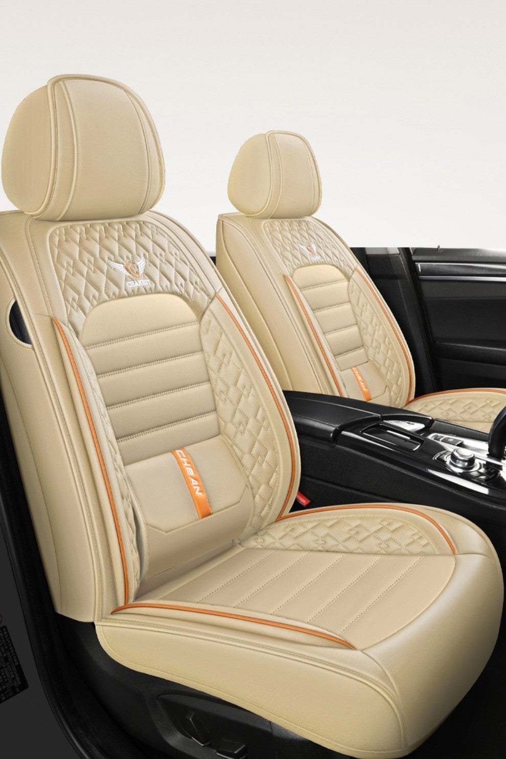 Capas de Couro Ultra Confortáveis e Duráveis para Bancos de Carro – Artesanato Premium, Todas as Estações, Ajuste Universal para a Maioria dos Veículos