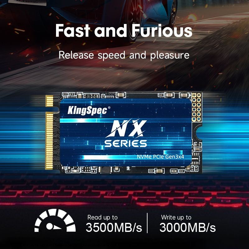 KingSpec M.2 NVMe PCIe 3.0 X4 SSD 256GB 1TB 128GB 512GB SSD M.2 2242 PCIe Disco Rígido Interno Solid State Drive para Notebook
