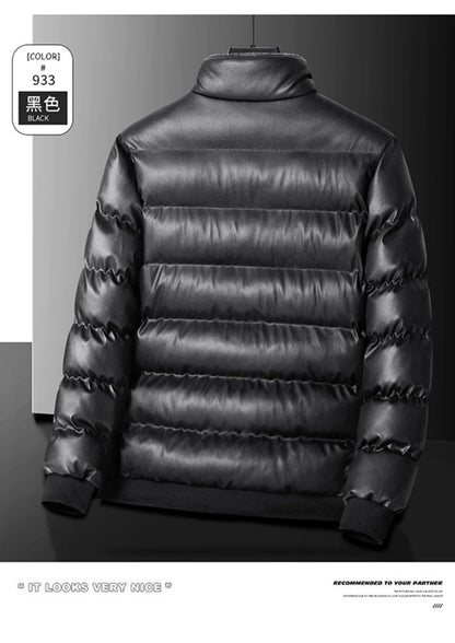 2024 Autumn/Winter New Men's Cowboy Coat Men's Youth Collar Jacket Men Single row Concealed Buckle Casual top big size