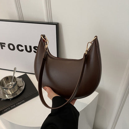New Fashionable High-end Moon-shaped Baseball Bag Showing Luxury Women's Single Shoulder Bag Elegant lady Handbags bolso mujer