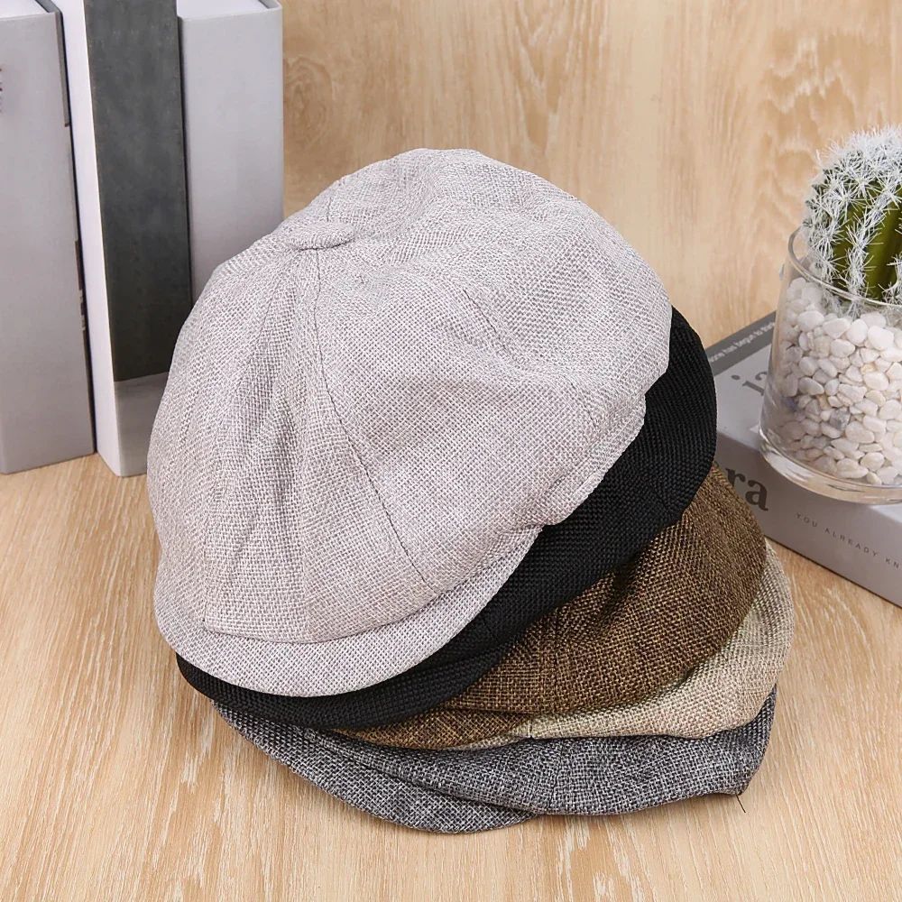 Classic Hat for Men Caps Vintage Retro Tweed Peaky Blinders Beret Hat Flat Peaked Cap Street Hats for Women Men