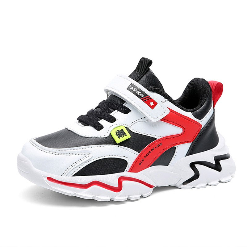 Kids Sports Shoes Boys Sneakers Trendy Non-Slip Running Walking Shoes For School Children Lightweight Casual Tennis Footwear