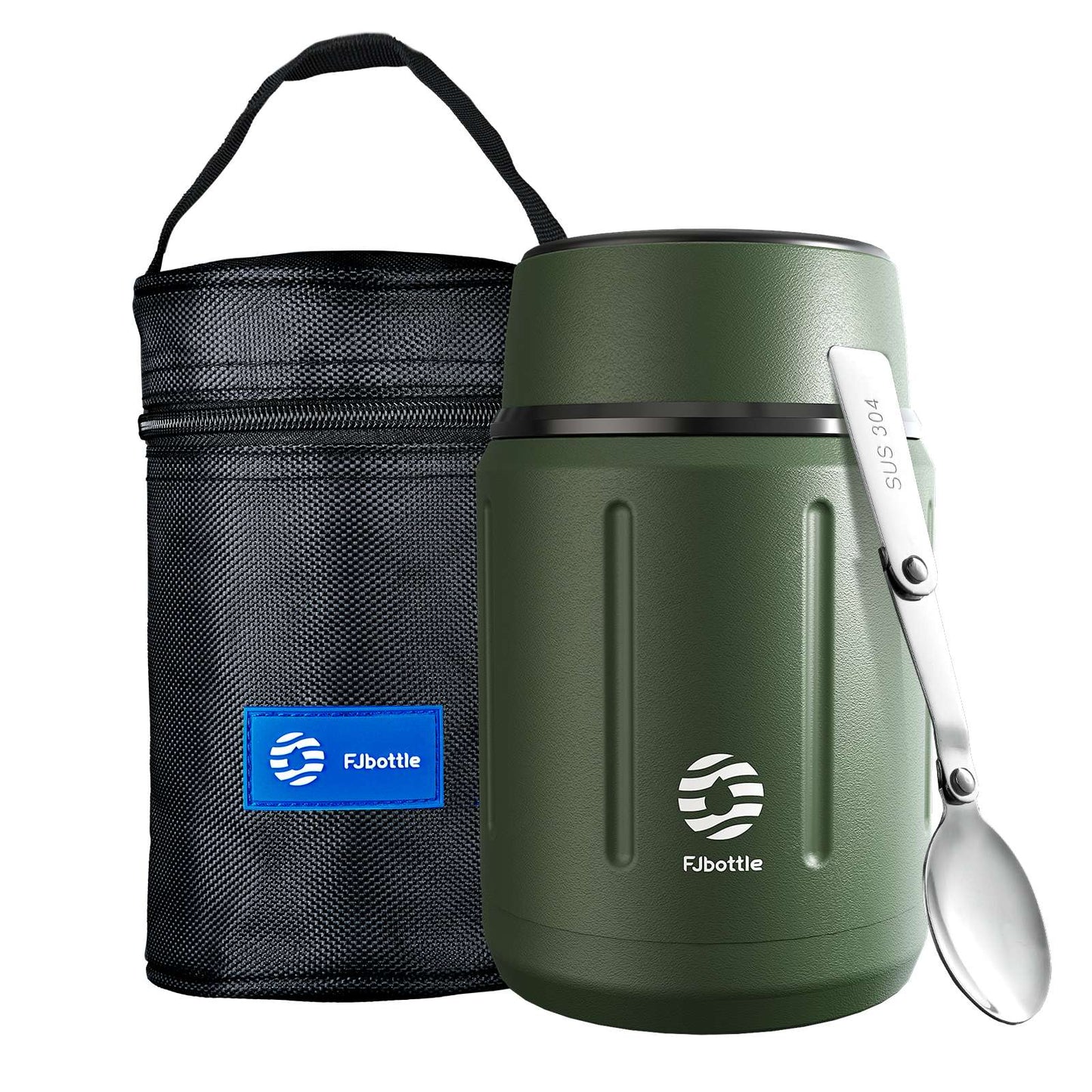 Marmita Térmica a Vácuo FEIJIAN de Aço Inoxidável 316 - 750ml com Colher Grátis