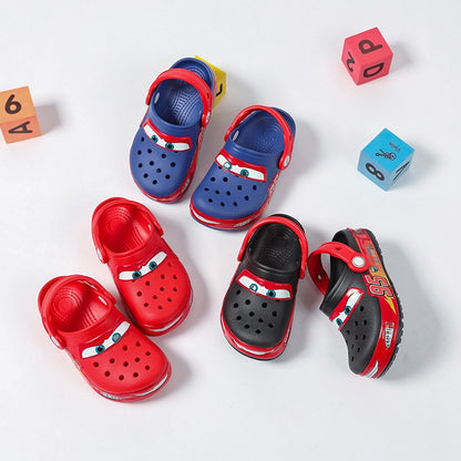 Disney Mcqueens Pixar Desenho Animado Chinelos Impermeáveis Sólidos Sandálias de Buraco Sandálias de Praia ao Ar Livre Sandálias Casuais Respiráveis Sapatos de EVA Adulto Presente