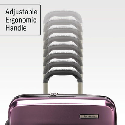 Lightweight 28-Inch Hardshell Luggage - Durable, 360° Spinner Wheels, Adjustable Handle, Expandable, TSA Lock - Purple