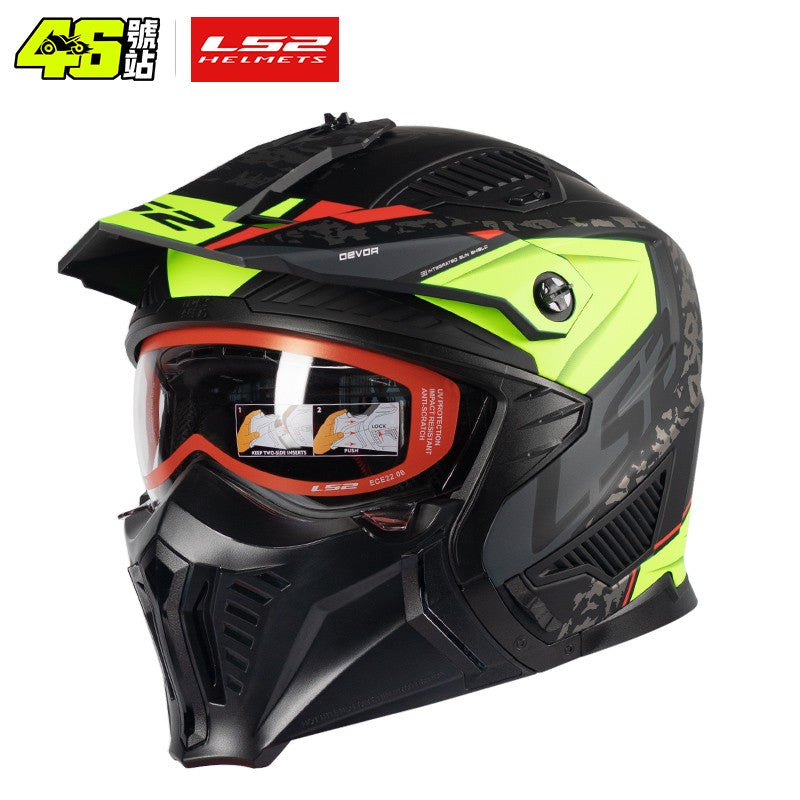 LS2 OF606 Drifter Unissex Capacete Aberto Combinado Moto Motocross Masculino Feminino Capacete de Equitação da Moda ECE R22.06
