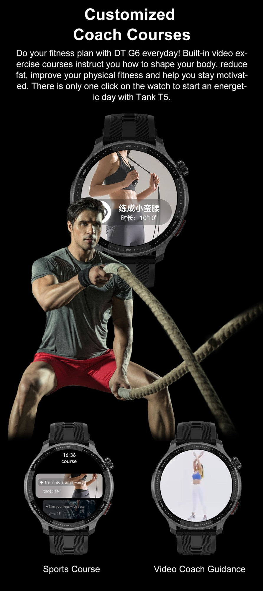 New Outdoors Military T-Rex3 Offline Map GPS SmartWatch 10ATM Waterproof Watch 4GB Memory Compass Voice Call Sports Bracelet Men
