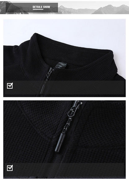 Running Long Sleeve T-shirt Reflective Men Sportswear Breathable Black Coat Gym Jogging Male Gym Fitness Spring Autumn Clothing