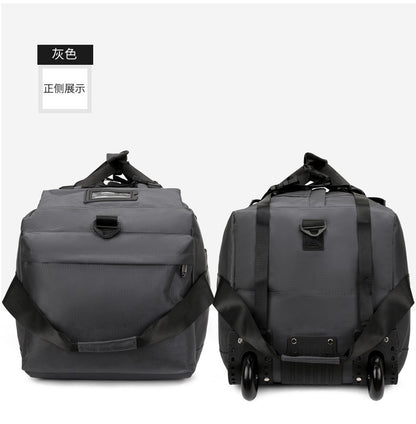 Travel Bag, Large Capacity Handbag, Portable Outdoor Carry-On Luggage, Wheeled Travel Bag, Convenient and Practical Unisex Travel Bag