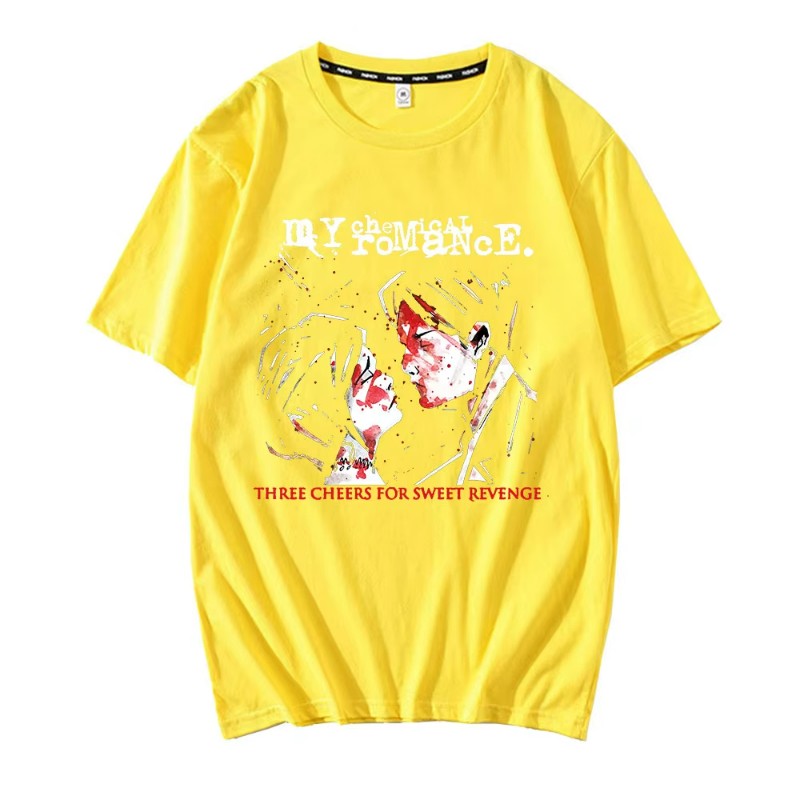 Hot Sale Couple Tshirts My Chemical Romance Mcr Dead Emo Popular Style 100% Cotton T-shirts Fashion Funny Comfortable T-shirt