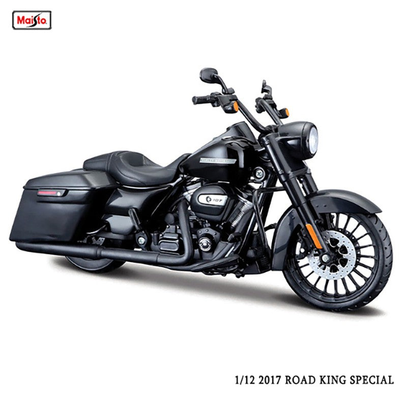 Maisto 1:12 Harley Davidson 2017 Road King Special Classic Estática Moto Modelo Die Cast Brinquedo Colecionável Presente